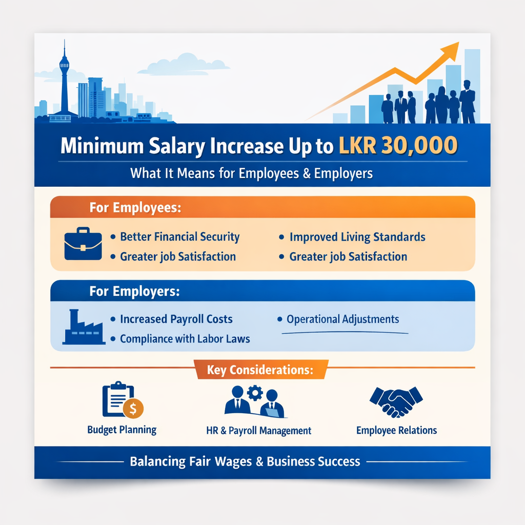 Minimum Salary Increase up to LKR 30,000